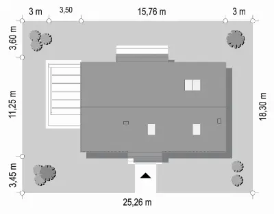 Wymarzony 8 B — plan sytuacyjny 1