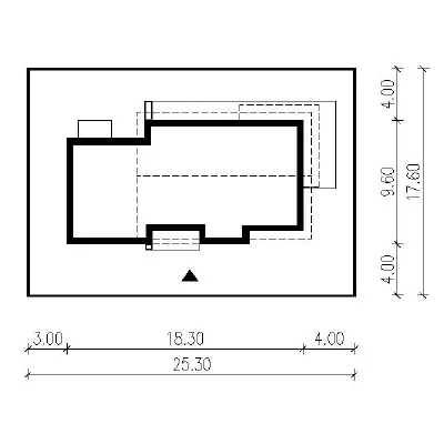 Wzorcowy — plan sytuacyjny 1 (odbicie lustrzane)