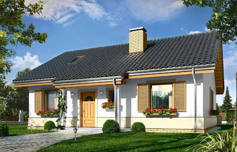 Projekt domu Żabka 3 — wizualizacja