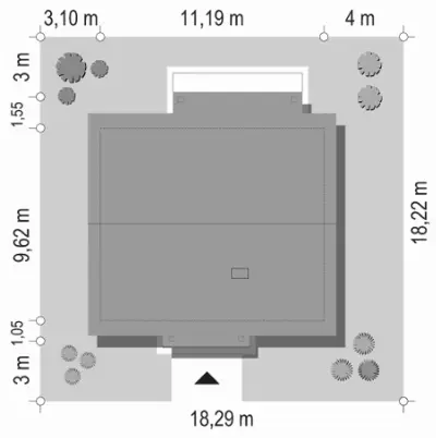 Żabka — plan sytuacyjny 1
