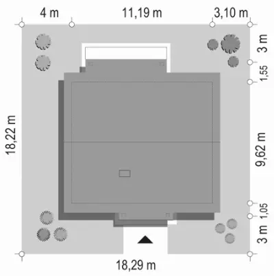 Żabka — plan sytuacyjny 1 (odbicie lustrzane)