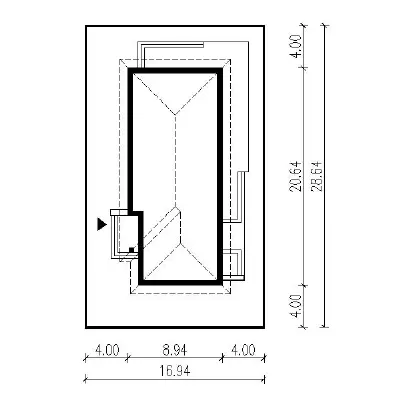 Zachodzące słońce - wariant III — plan sytuacyjny 1 (odbicie lustrzane)