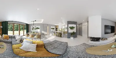 Zachodzące słońce - wariant I — panoramy 360° 1