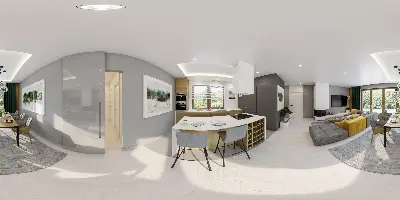 Zachodzące słońce - wariant I — panoramy 360° 2