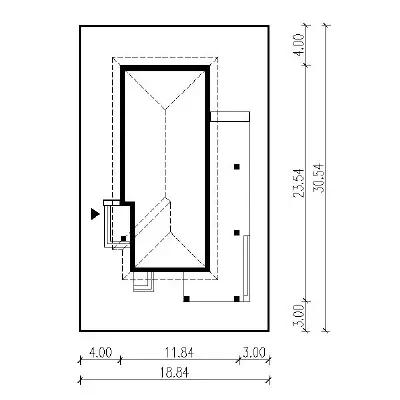 Zachodzące słońce - wariant VII — plan sytuacyjny 1 (odbicie lustrzane)