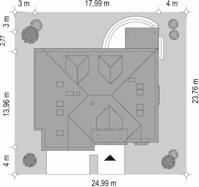 Zacisze 3 — plan sytuacyjny 1