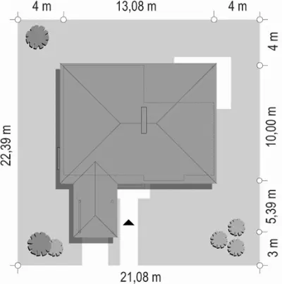 Zagajnik — plan sytuacyjny 1 (odbicie lustrzane)