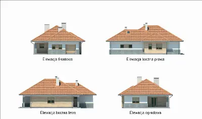 Zapach wiosny - wariant IV — elewacje 1