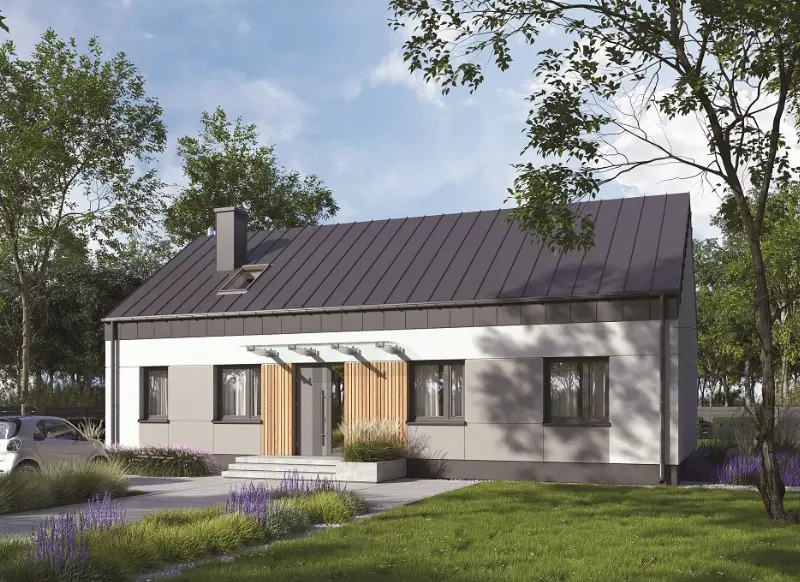 Projekt domu Zaufany N - wariant I (aranżacja 1) — wizualizacja
