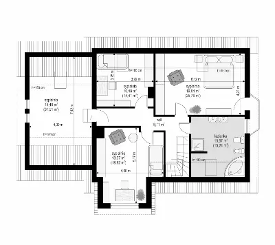 Zgrabny 4 — rzuty kondygnacji 2