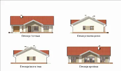Zielona połonina — elewacje 1 (odbicie lustrzane)