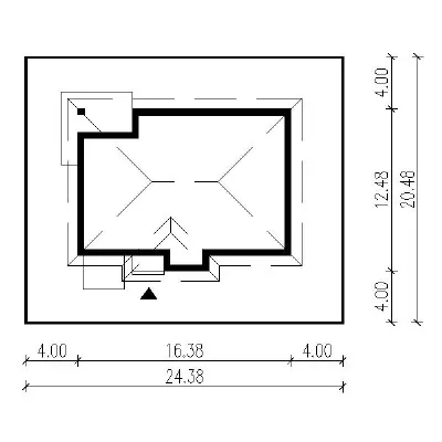 Zielona równina — plan sytuacyjny 1 (odbicie lustrzane)