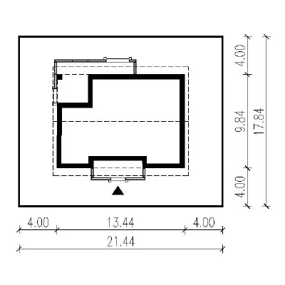 Zielony ogród — plan sytuacyjny 1