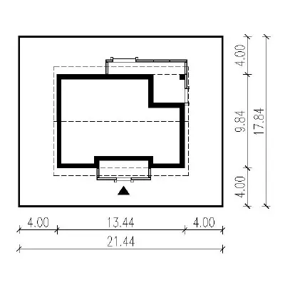 Zielony ogród — plan sytuacyjny 1 (odbicie lustrzane)