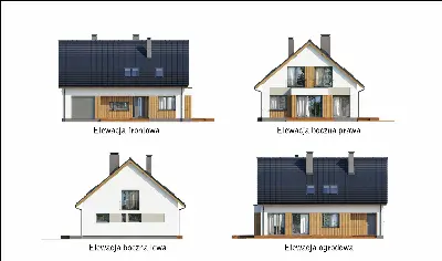Zorganizowany (etap I) — elewacje 1 (odbicie lustrzane)