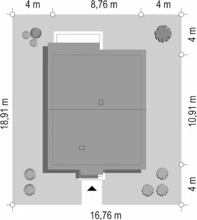Zosia 4 — plan sytuacyjny 1 (odbicie lustrzane)