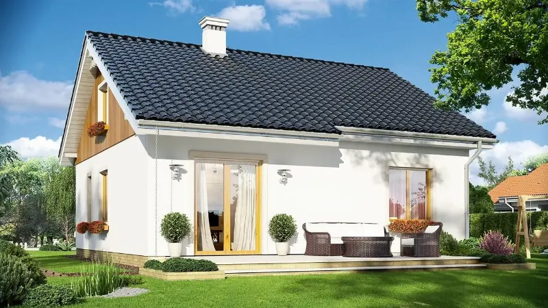 Projekt domu Zosia wariant B — wizualizacja